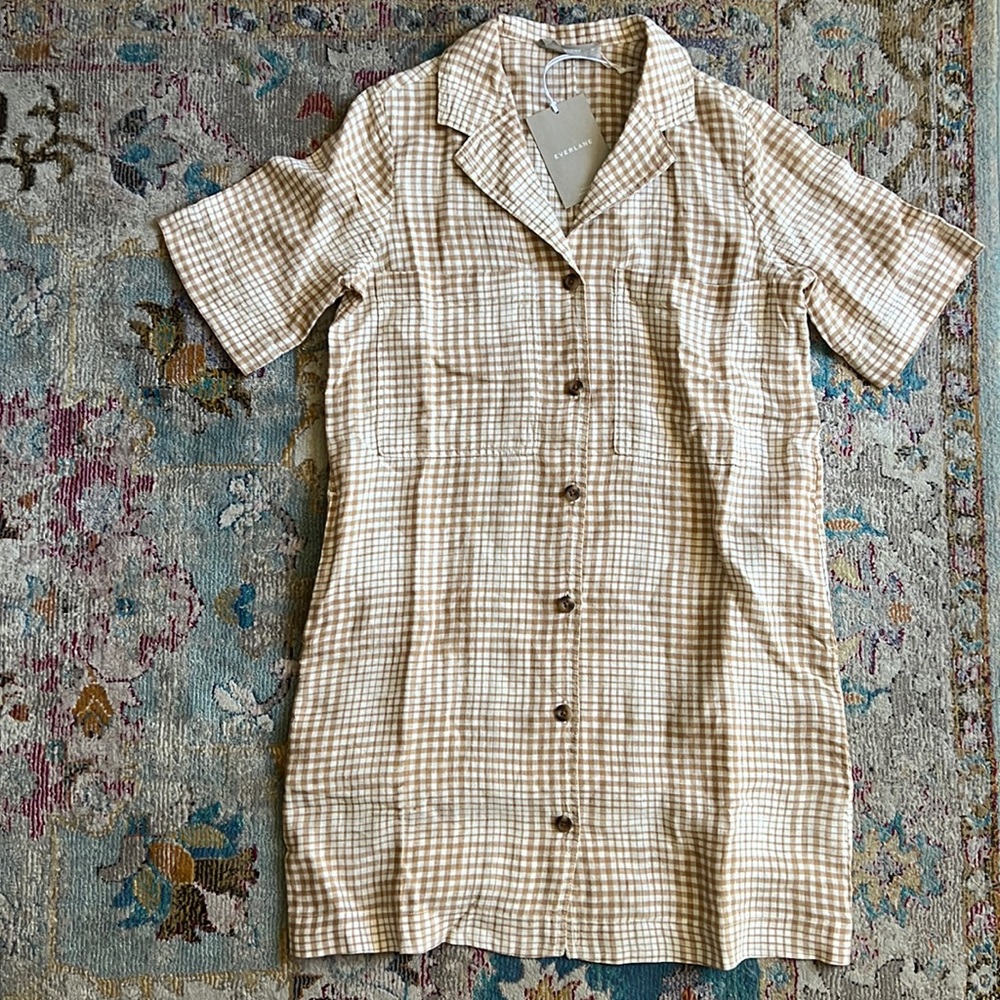 Everlane linen workwear dress